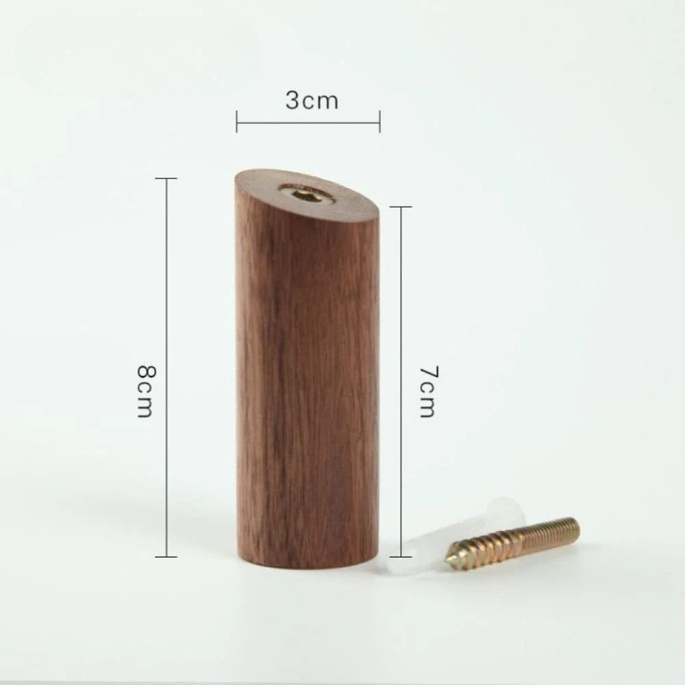 Porte-Serviette de Bain en Bois Naturel – Design Minimaliste