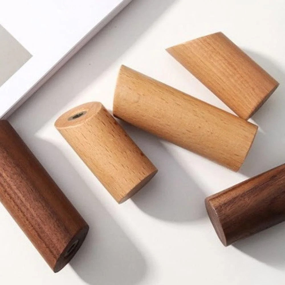 Porte-Serviette de Bain en Bois Naturel – Design Minimaliste