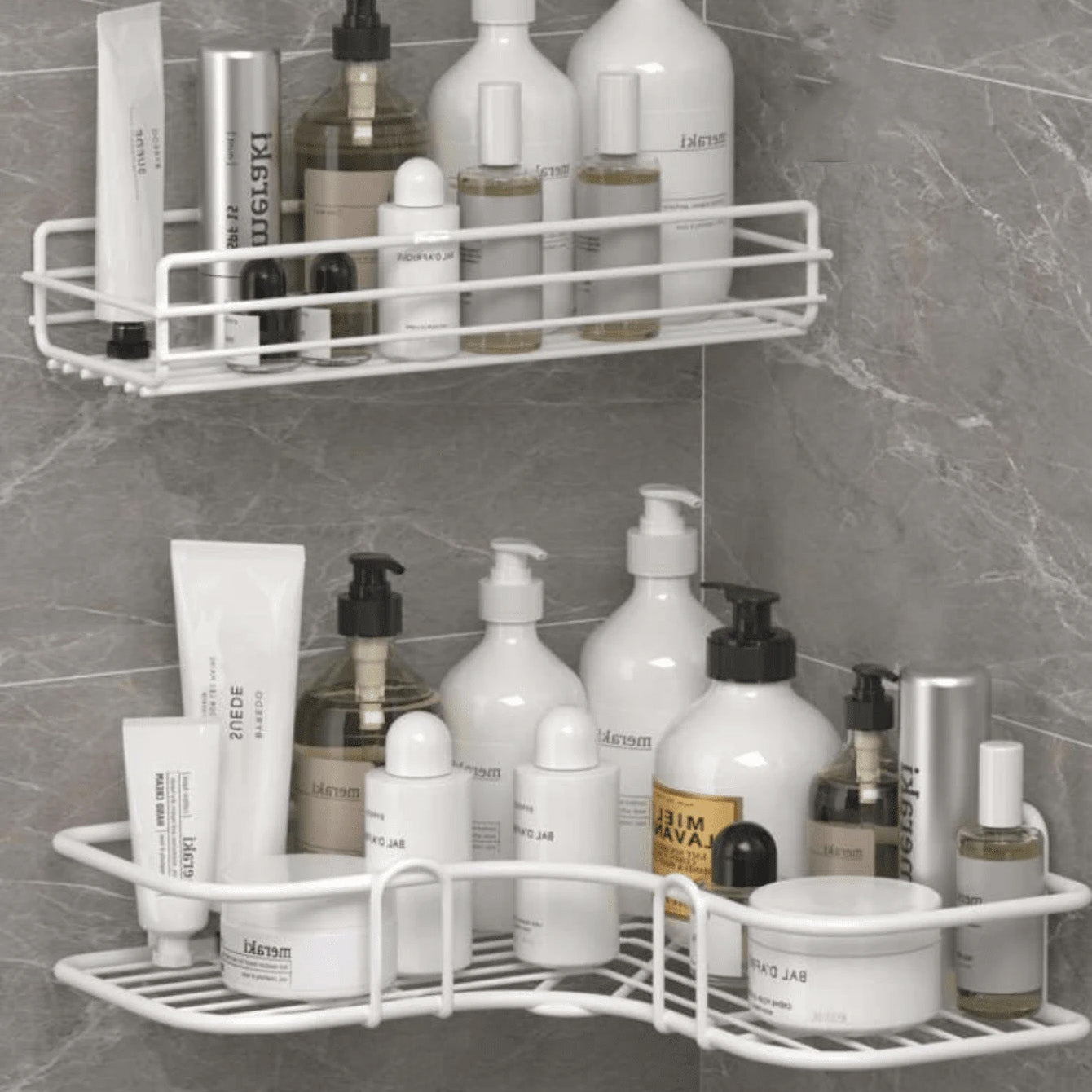 Étagère Douche en Fer - Panier Mural