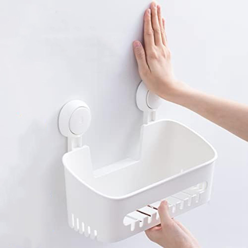 Étagère Douche en Plastique - Panier auto-adhésif