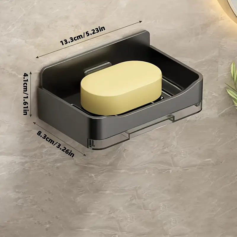 Porte Savon Mural auto-drainant avec Bac de vidange