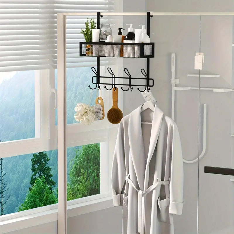 Porte Serviette Porte avec Panier en maille