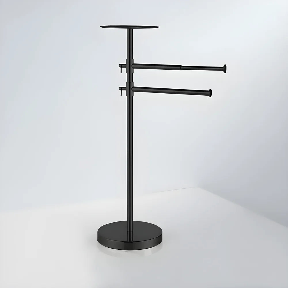 Porte Serviette sur Pied Inox avec Plateau – Salle de Bain Design | Porte-Serviette.com