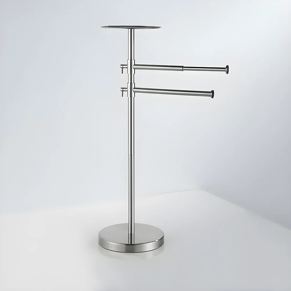 Porte Serviette sur Pied Inox avec Plateau – Salle de Bain Design | Porte-Serviette.com