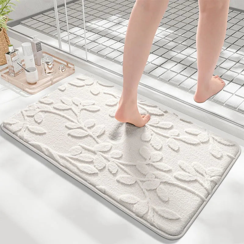 Tapis de Bain Absorbant Antidérapant Floral