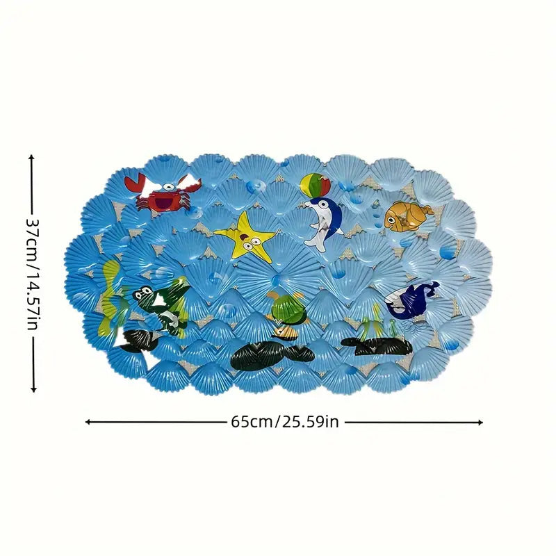 Tapis de Bain Coquillage pour baignoire et douche