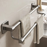 Porte serviette inox 40 cm, acier inoxydable, 40 cm