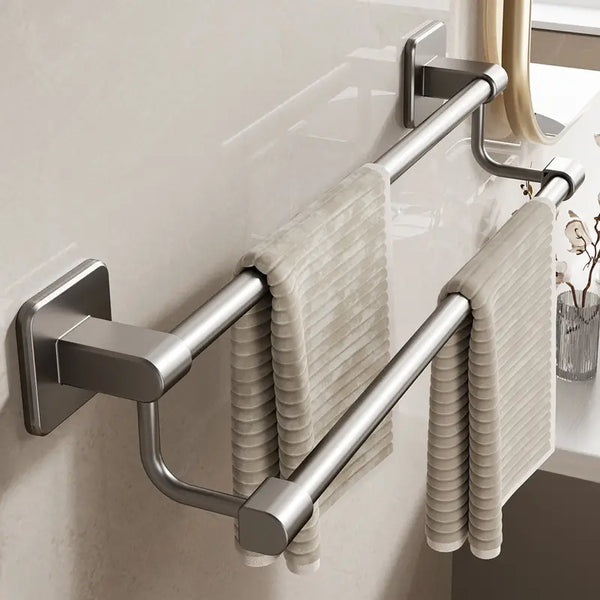 Porte serviette inox 40 cm, acier inoxydable, 40 cm