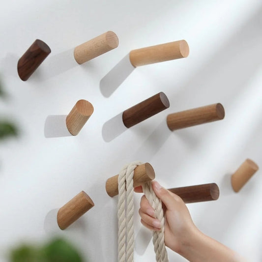 Porte-Serviette de Bain en Bois Naturel – Design Minimaliste