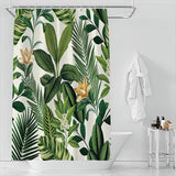 1 pièce Rideau de Douche Motif Tropical, polyester