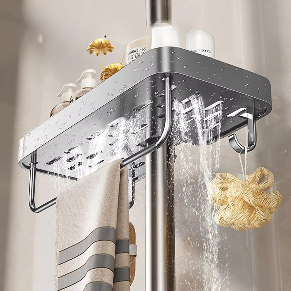 Étagère Douche Suspendue en Aluminium - simple ou double