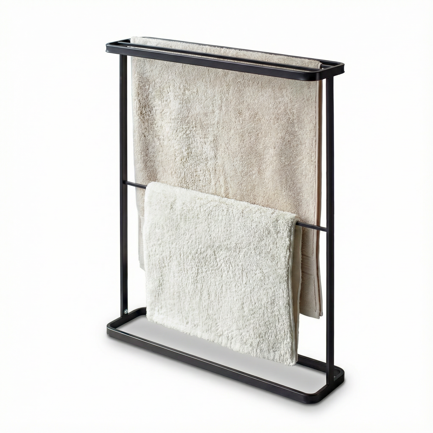 Porte Serviette Sur Pied Autoportant en Fer forgé