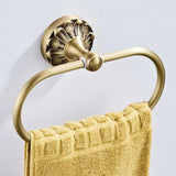 Anneau porte serviette laiton antique, laiton