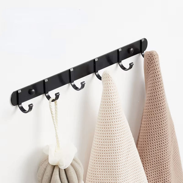 Barre Porte Serviette Porte avec Crochets, aluminium