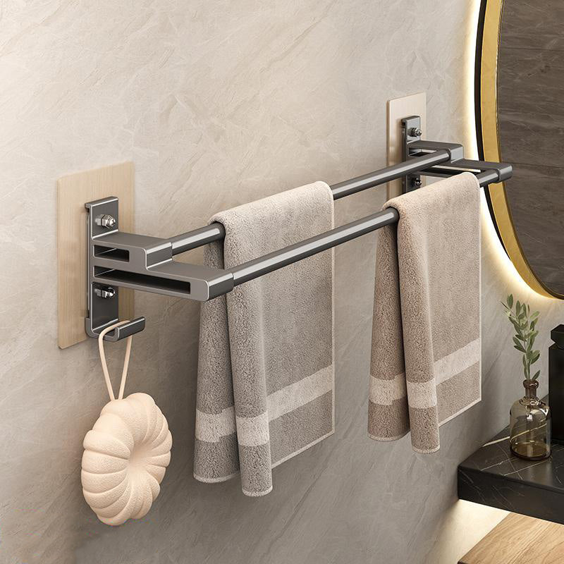 Double Barre Porte Serviette Salle de Bain Sans percer