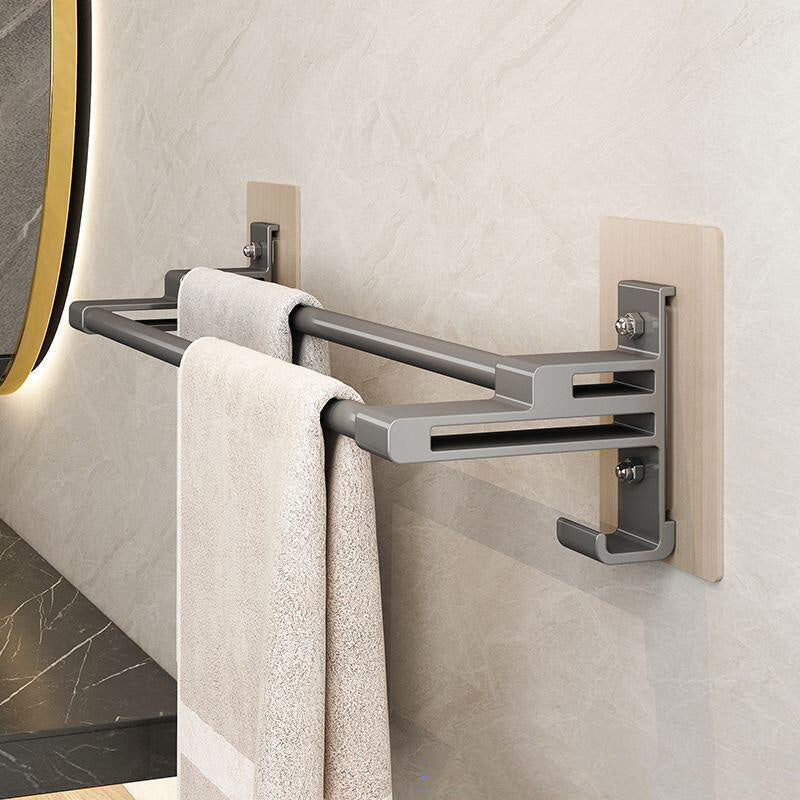 Double Barre Porte Serviette Salle de Bain Sans percer