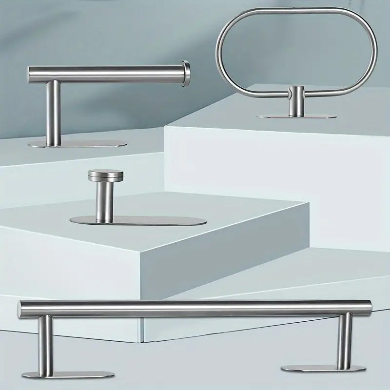 Porte serviette inox auto adhésif pour votre salle de bain
