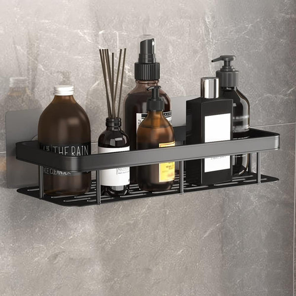 Étagère Douche Auto-adhésive - Rangement en Aluminium, aluminium