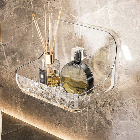 Étagère Douche Auto-adhésive Transparente en Acrylique