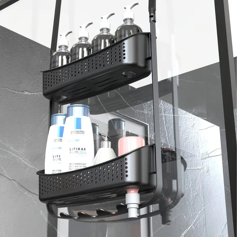Étagère Douche Suspendue 2 en 1 en Plastique