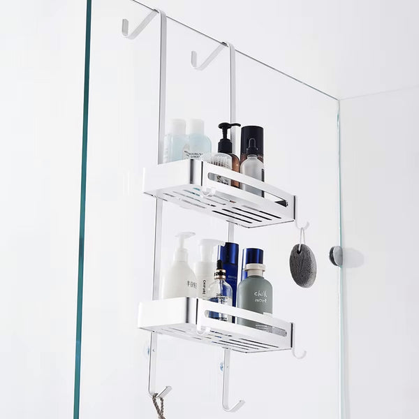Étagère Douche Suspendue à 2 ou 3 niveaux, aluminium