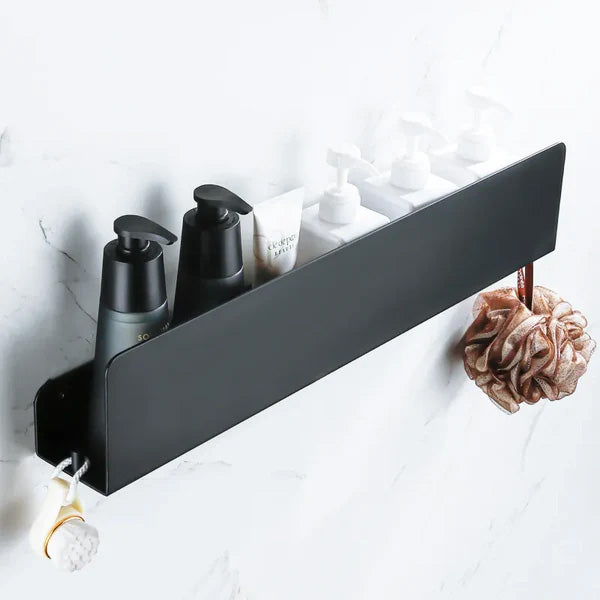 Étagère Douche en Alu - Avec Crochets