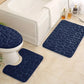 Lot de 3 Tapis de Bain à motif galets