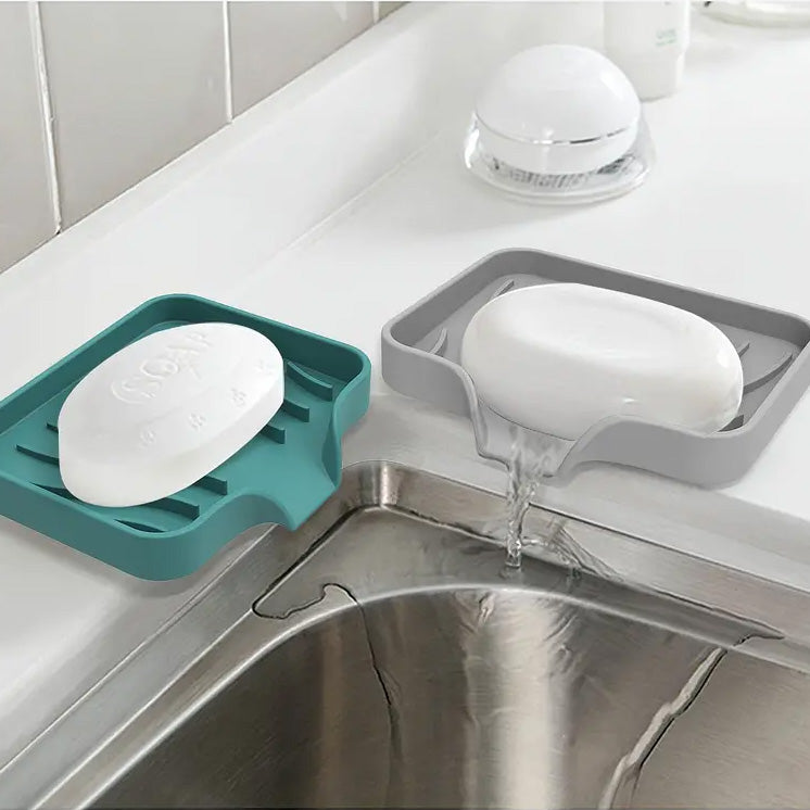 Un porte savon auto-drainant pratique et innovant