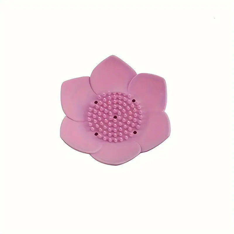 Porte Savon auto-drainant en Silicone - modèle Lotus