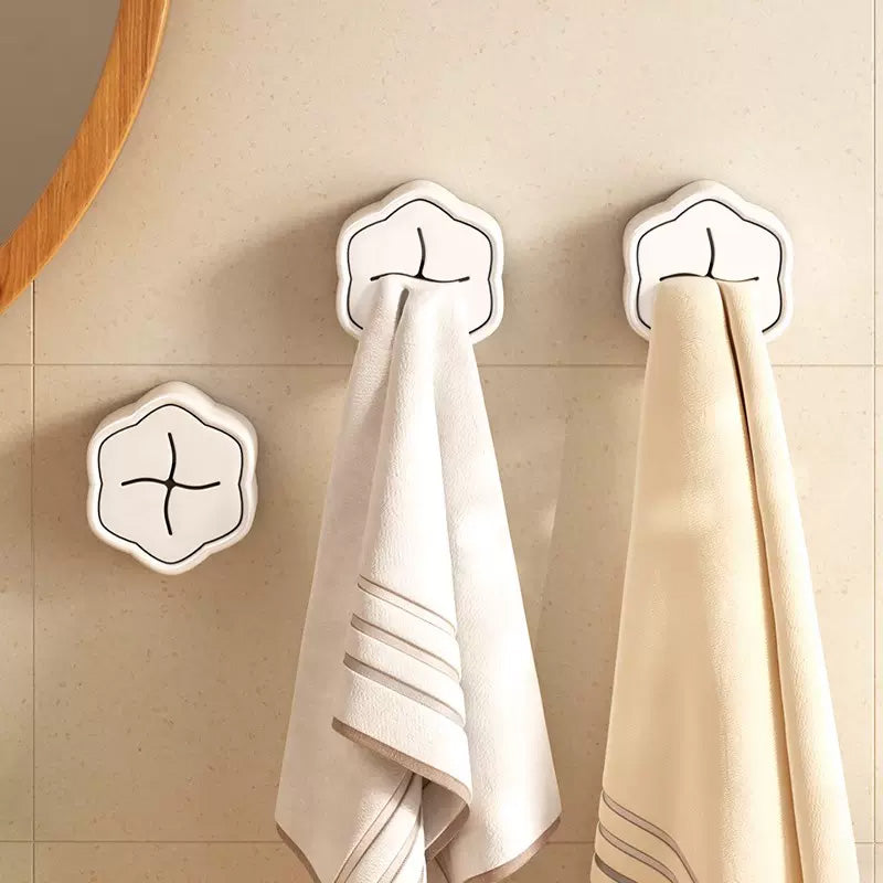 Ambrosya Porte-Serviettes Sans Perçage Acier Inox Noir - Support Mural Salle De Bain 60.5cm
