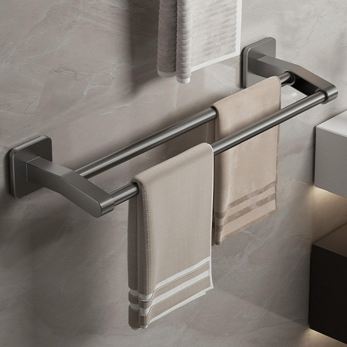 Un porte serviette pratique et sans percer