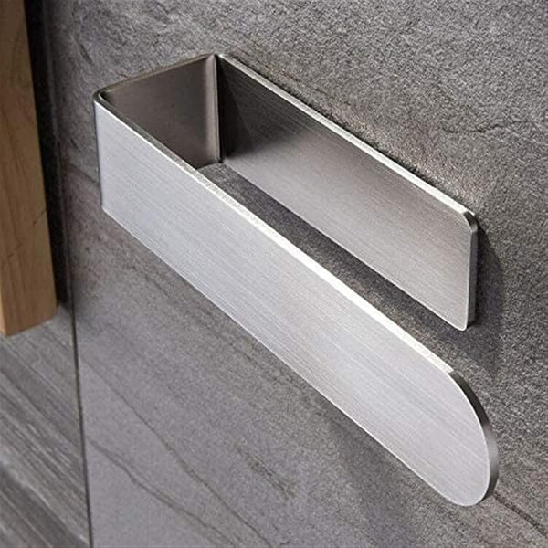Porte Serviette Salle de Bain Sans Percer en Inox, acier inoxydable, 23 à 37 cm
