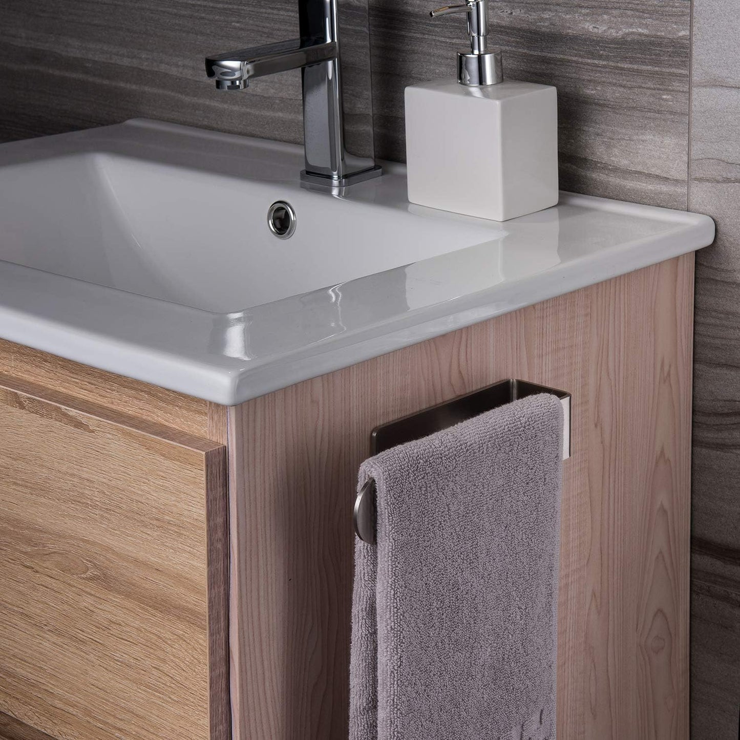 Porte Serviette Salle de Bain Sans Percer en Inox