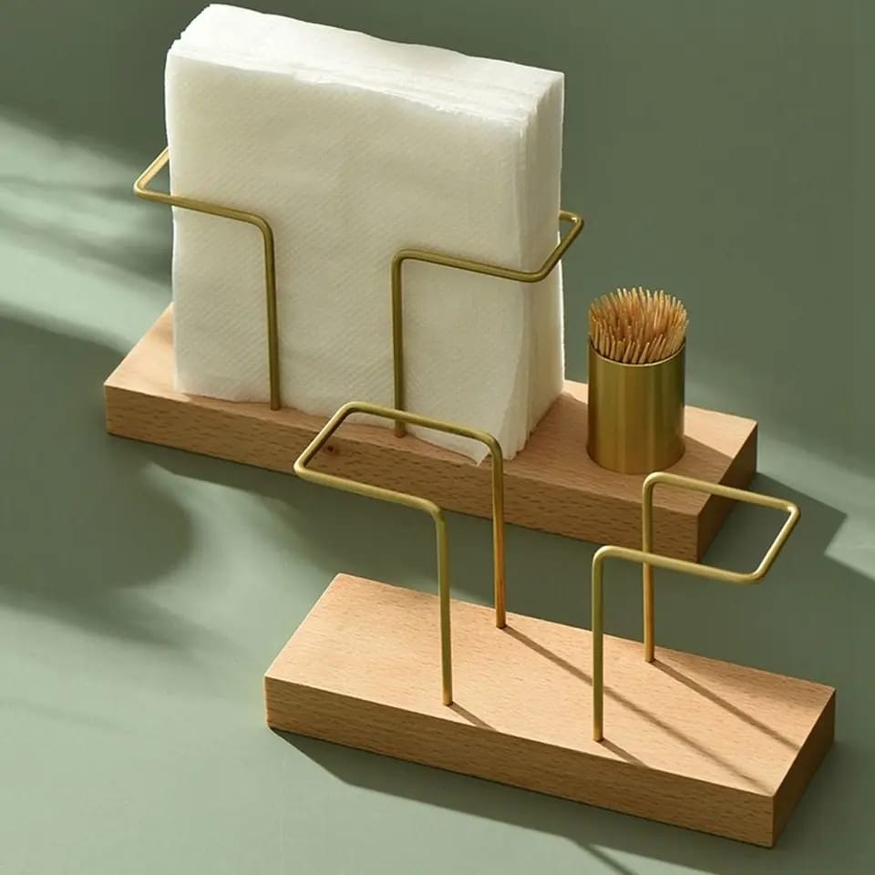 Porte serviette en bois et fer pour une touche d’élégance