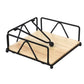 Porte Serviette de Table en Inox et Bois
