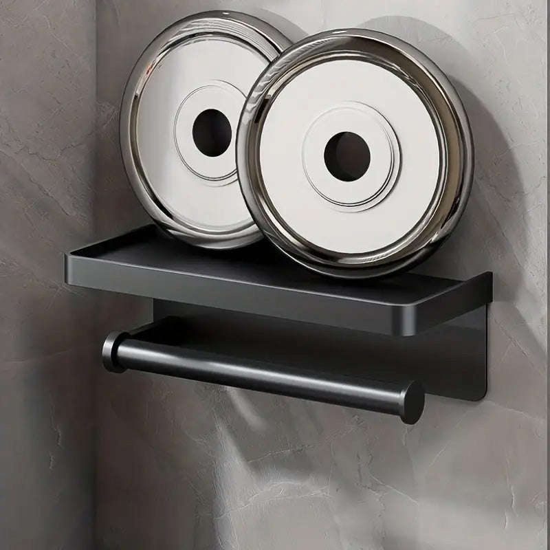 Organisation intelligente avec un porte serviette noir
