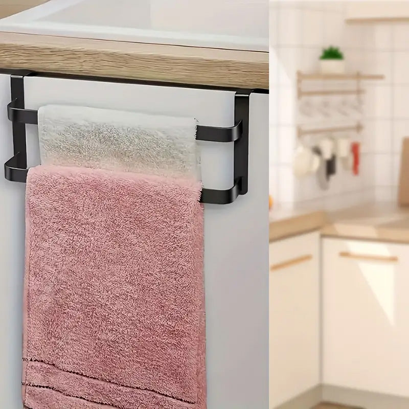 Porte serviette double barre pour une cuisine organisée
