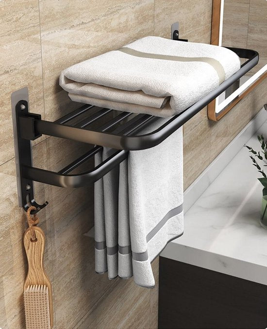 Porte Serviette Salle de Bain Sans percer en alu