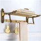 Porte serviette laiton vintage mural a fixer