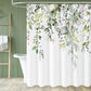 Rideau de Douche - motif feuilles de sauge, polyester