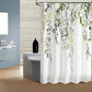 Rideau de Douche - motif feuilles de sauge, polyester