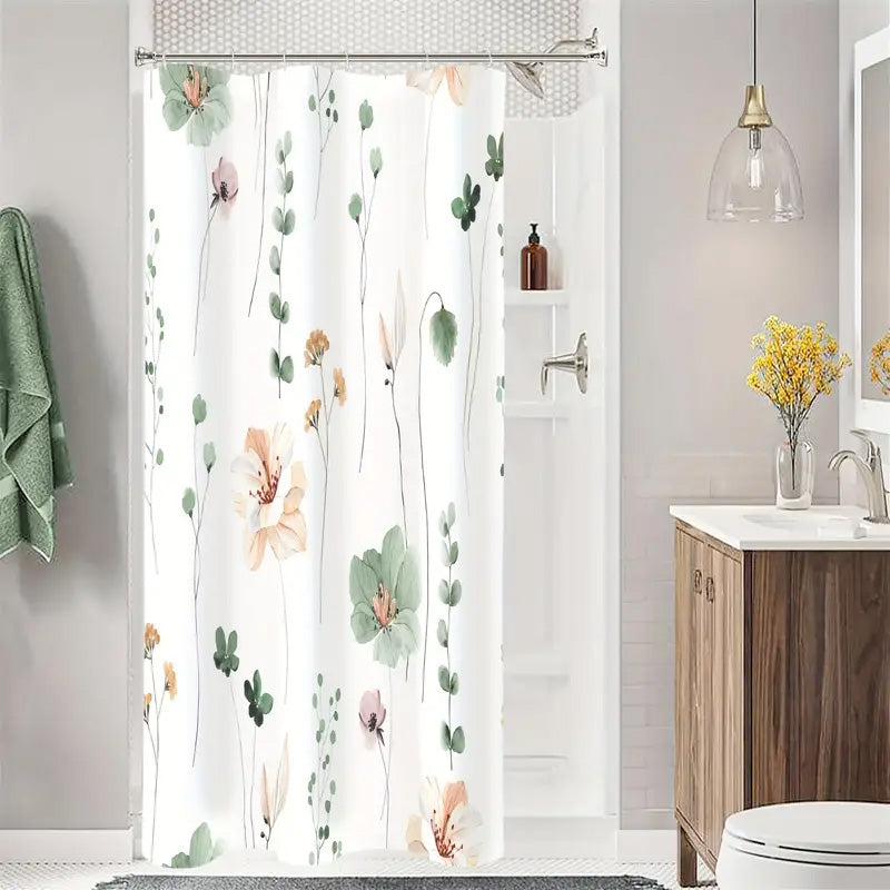 Sublimez votre salle de bain avec ce rideau de douche floral