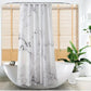 Rideau de Douche à motif Marbre Gris, polyester
