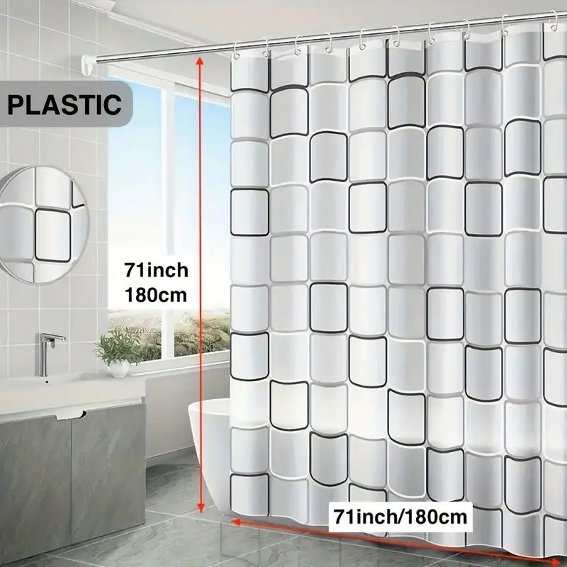 Rideau de Douche à motifs en Plastique