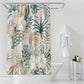 Rideau de Douche à motif végétal, polyester