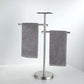Porte Serviette sur Pied Inox avec Plateau – Salle de Bain Design | Porte-Serviette.com