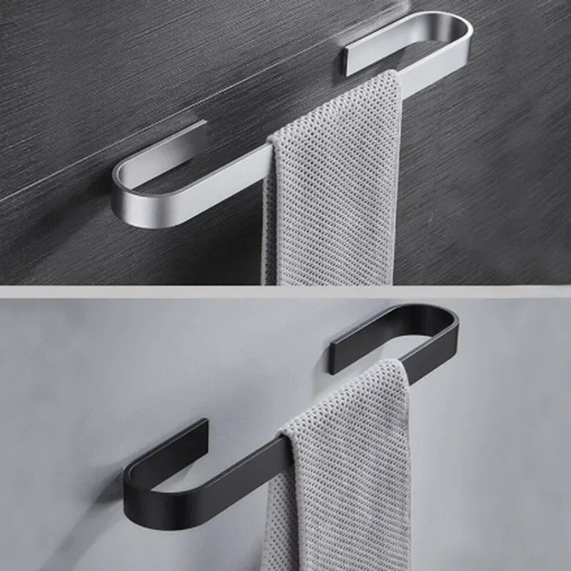Fixation adhésive pour un porte serviette solide