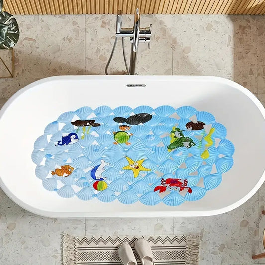 Tapis de Bain Coquillage pour baignoire et douche