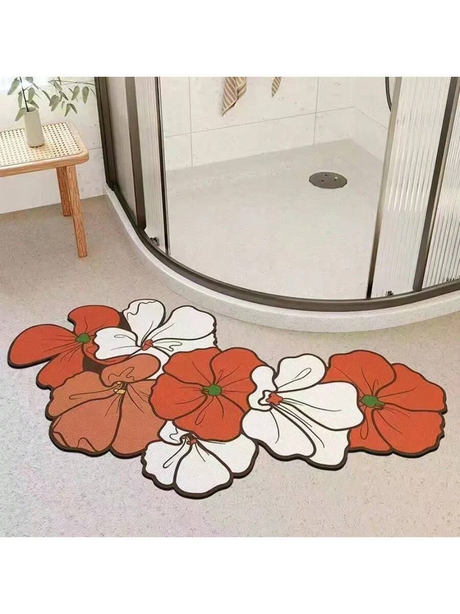 Un tapis de bain floral conçu pour le bien-être