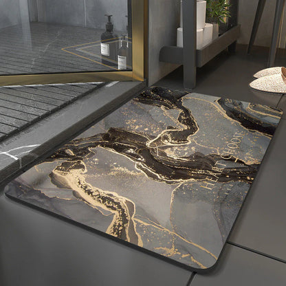 Tapis de Bain Luxe Antidérapant, diatomite